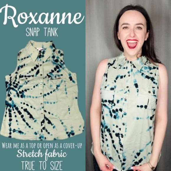 NWT LULAROE Roxanne Snap Tank size women’s 3X - Picture 1 of 10
